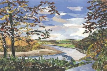 Cotehele Autumn River View Art Print, 2 of 2