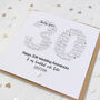 Personalised Pearl 30th Wedding Anniversary Card, thumbnail 1 of 2