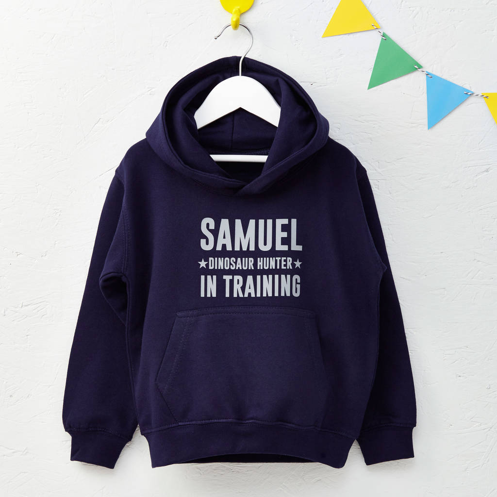 boys personalised hoodie