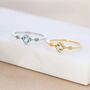 Vintage Inspired Natural Swiss Blue And Opal Ring, thumbnail 5 of 12