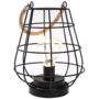 Black Hanging Cage Battery Lamp, thumbnail 4 of 5