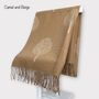 Cashmere Mulberry Tree Of Life Print Scarf, thumbnail 5 of 10