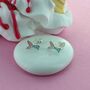 Petite Epoxy Mermaid Tail Stud Earrings, thumbnail 1 of 2