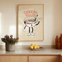 Cereal Killer Wall Print | Peach And Cream, thumbnail 1 of 3