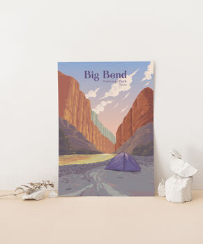 Big Bend National Park Travel Poster Art Print, 3 of 8