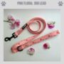 Pink Floral Dog Lead, thumbnail 1 of 4