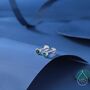 Sterling Silver Green Cz Bezel Internally Threaded Flat Back Earrings, thumbnail 1 of 10