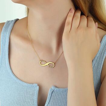 Infinity Name Necklace, 3 of 5