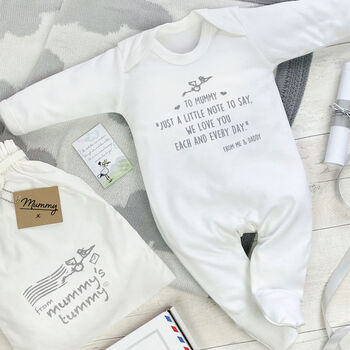 'Mum To Be' Babygrow, A Perfect Baby Shower Gift, 2 of 12