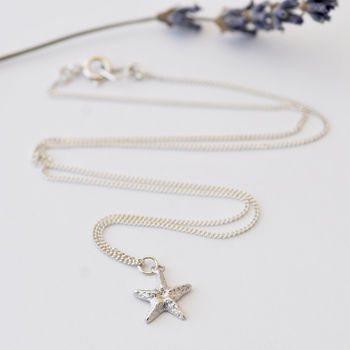 Starfish Necklace In Sterling Silver, 2 of 12