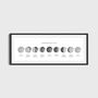 Labrador Moon Phase Cycle Panoramic Print, thumbnail 2 of 3