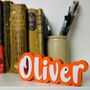 Custom 3D Multicolour Name Plates – Personalised Desk And Shelf Display, thumbnail 5 of 10