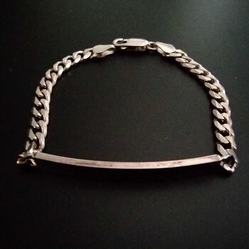 Child's Sterling Silver Chain And Link Bracelet, 3 of 3