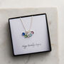 Personalised Birthstone Cluster Necklace For Her, thumbnail 3 of 5