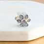 Memorial Ashes Pawprint Charm Bead, thumbnail 1 of 7