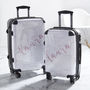 Blush White Marble Personalised Suitcase, thumbnail 4 of 4