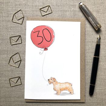 Personalised Lucas Terrier Dog Birthday Card, 2 of 4