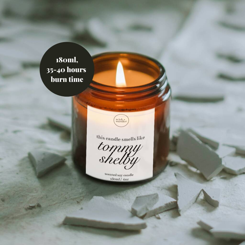 Tommy Shelby Funny Candle Gift, Peaky Blinders Gifts By Wick + Wonder ...