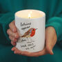 Robin Memorial Scented Soy Candle, thumbnail 1 of 2