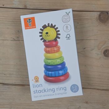 Wooden Lion Stacking Ring, 3 of 4