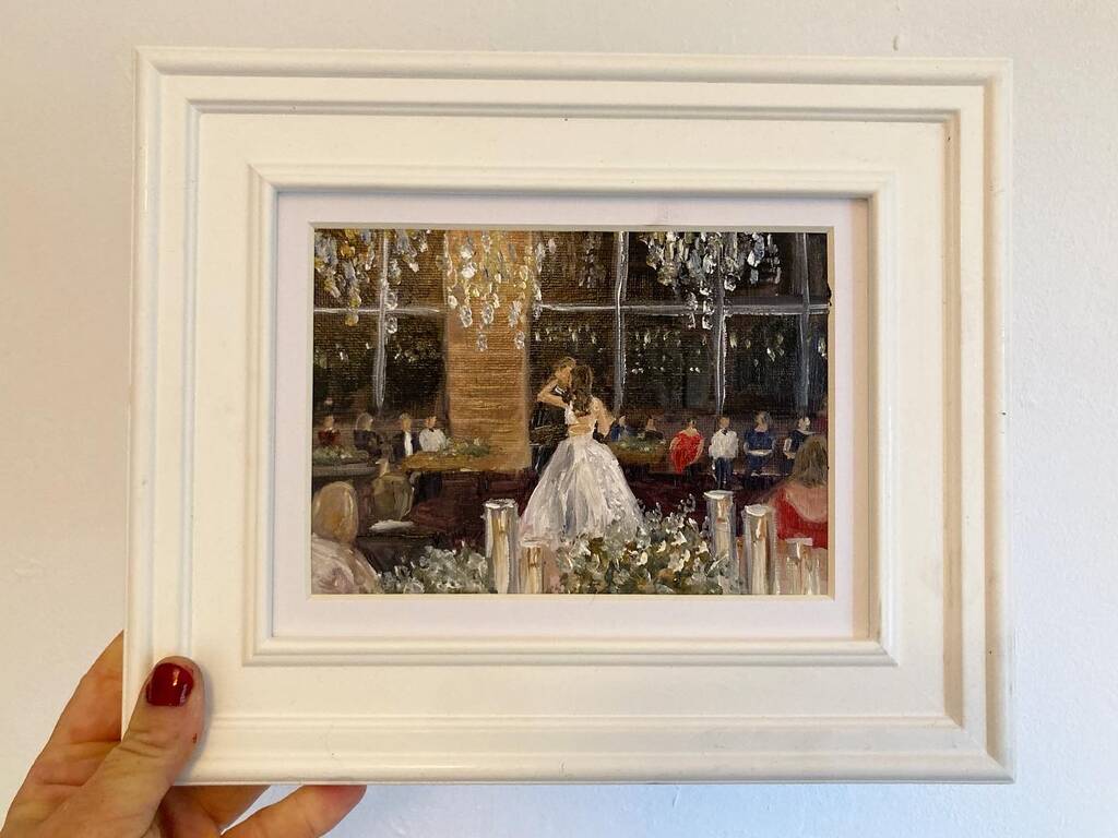 Live Painter For Your Wedding Mini Oil Painting By Cheryl Morrice Art   Original Live Painter For Your Wedding Mini Oil Painting 