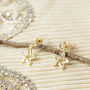 Star Gem Dangle Earrings, thumbnail 1 of 2