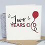 Children's Birthday Age Balloon Card. From 0 To 17 Yrs, thumbnail 2 of 12