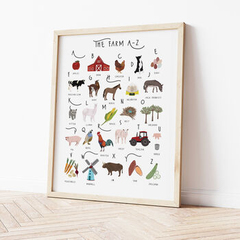 The A To Z Of The Farm Print, 3 of 6