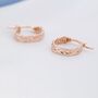 Braided Hoop Earrings In Sterling Silver, thumbnail 4 of 11