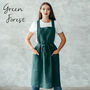 Personalized Linen Pinafore Apron For Kids, thumbnail 5 of 12