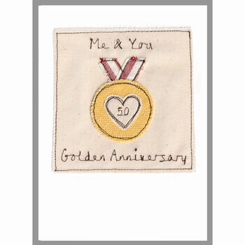 Personalised Gold Medal 50th Anniversary Card, 9 of 11