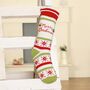 Personalised Merry Christmas Chunky Knit Stocking, thumbnail 4 of 9