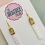 Cigarette Glitter Resin Earrings / Edgy Grunge Jewellery Alt Fashion Statement / Kitsch Jewellery / Bold Gift Fashion Forward Accessory, thumbnail 4 of 5