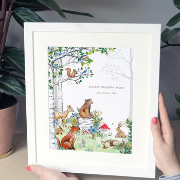 Personalised Nursery Animals Print, 7 of 10