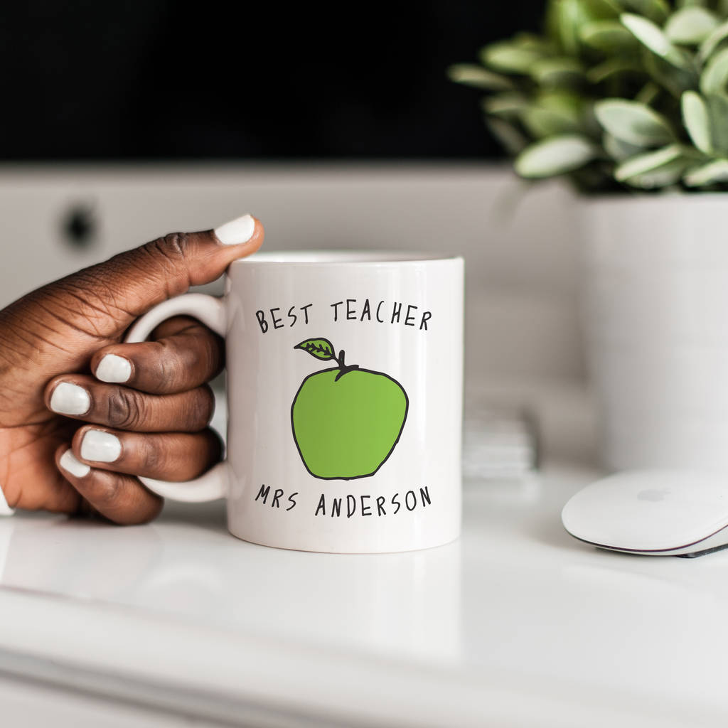 Personalised Apple For Teacher Mug By So Close 