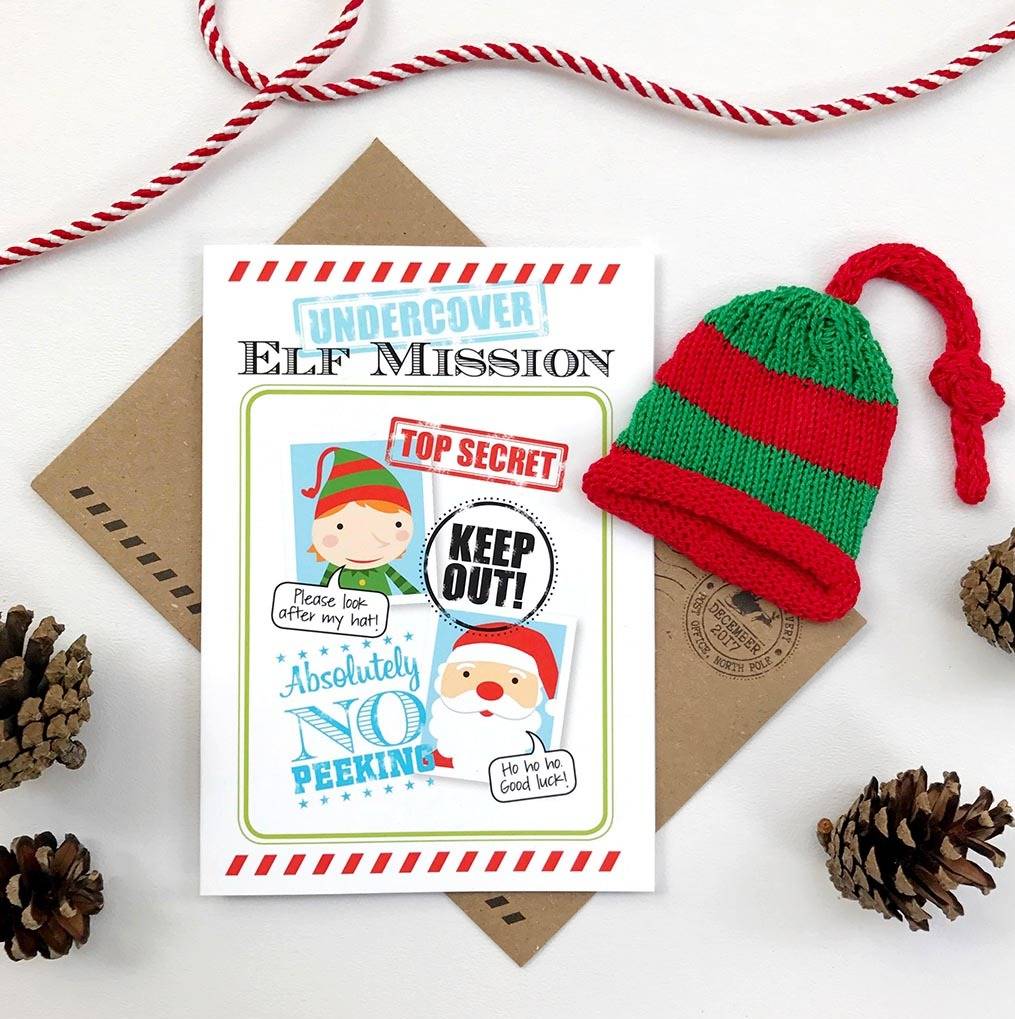 top secret christmas elf mission with elf hat by eskimo kiss designs ...