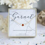 Gold Vermeil January Birthstone Curb Bracelet Garnet, thumbnail 1 of 4