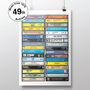 49th Birthday Personalised Print, 1976 Music, 49th Gift, thumbnail 1 of 8