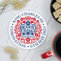 King Charles Iii Coronation Emblem Coaster, thumbnail 3 of 5