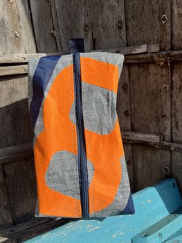 Large Recycled Sailcloth Wash Bag, 3 of 5
