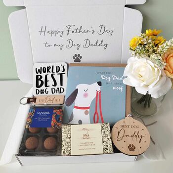 Happy Father's Day To The Best Dog Dad Gift Set, 3 of 9
