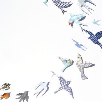 'Flock Of Birds' Papercut Artwork, 3 of 5