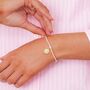 Just To Say Bracelet Gift, Just To Say My Sunshine Gold Flower Charm Bracelet Gift, thumbnail 2 of 3