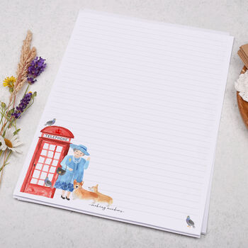 A4 Letter Writing Paper With The Queen And Corgis, 3 of 4