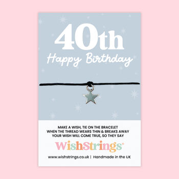 Milestone Birthday Wish Bracelet Gift, 5 of 12