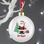 Personalised Santa Christmas Bauble, thumbnail 4 of 4