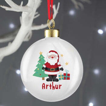 Personalised Santa Christmas Bauble, 4 of 4