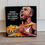 Kobe Bryant Lakers Pop Art Canvas Quote Print, thumbnail 1 of 3