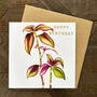 Gold Foiled Tradescantia Birthday Card, thumbnail 1 of 3
