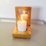 Golden Heart Mirrored Candle Holder, thumbnail 2 of 5